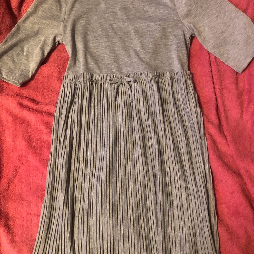 Wonder Nation Heather Gray Half Sleeve Casual Dress